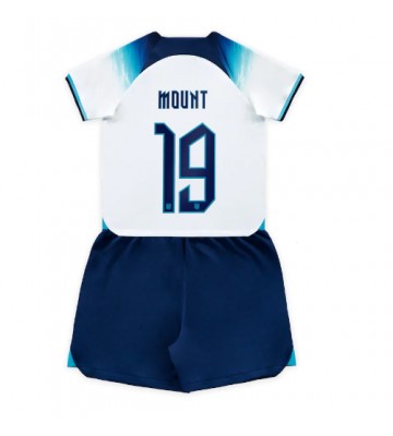 England Mason Mount #19 babykläder Hemmatröja barn VM 2022 Korta ärmar (+ Korta byxor)